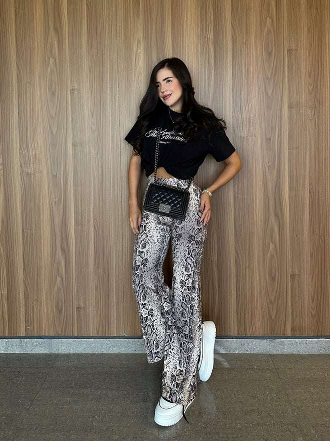 PANT FRIDA PITÓN NEGRO