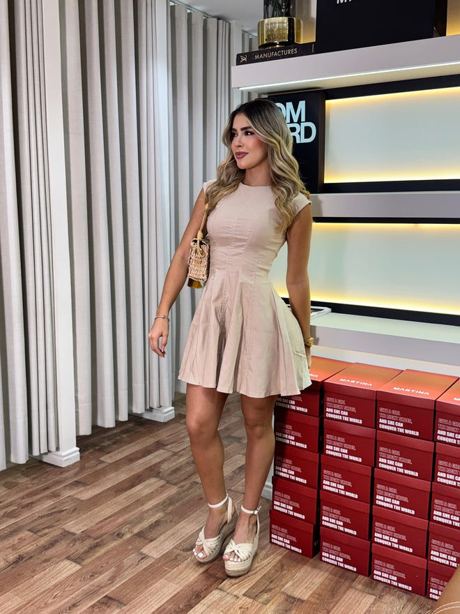 VESTIDO CARLA BEIGE