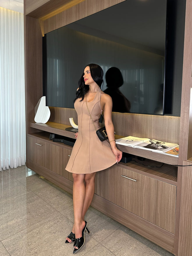 VESTIDO AISLINN MOCA