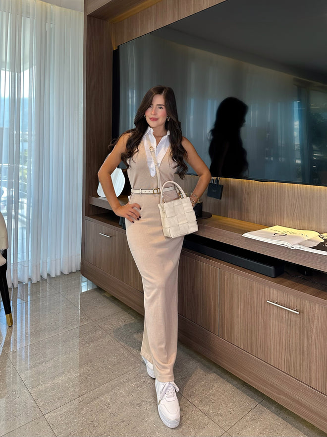 VESTIDO CHARLOTTE BEIGE
