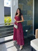 VESTIDO CARLOTA BORGOÑA