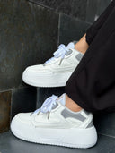 TENIS ROMA BLANCO x GRIS