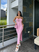 VESTIDO  EMILY ROSADO