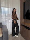 PANTALON CUERINA ASTRID NEGRO