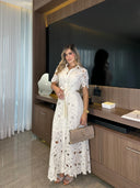 VESTIDO  MARÍA BEIGE CREMA