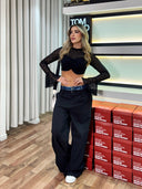 CROP TOP INÉS NEGRO