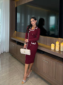 VESTIDO  LUCY BORGOÑA