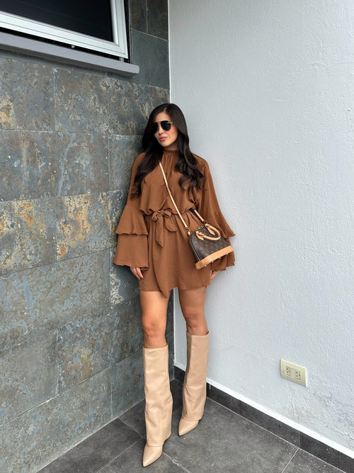 VESTIDO ANTONIA CHOCOLATE