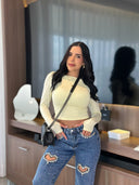 CROP TOP PARIS AMARILLO