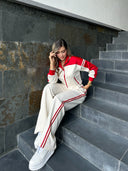 SET MONTENEGRO MARFIL x ROJO