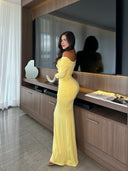 VESTIDO  CLOE   AMARILLO
