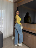 CROP TOP ALICIA AMARILLO