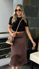 FALDA MADDISON CHOCOLATE