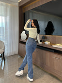 CROP TOP PARIS AMARILLO