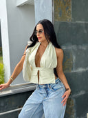 CROP TOP REBECA AMARILLO