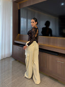 PANTALON CARGO ANTONIA CREMA