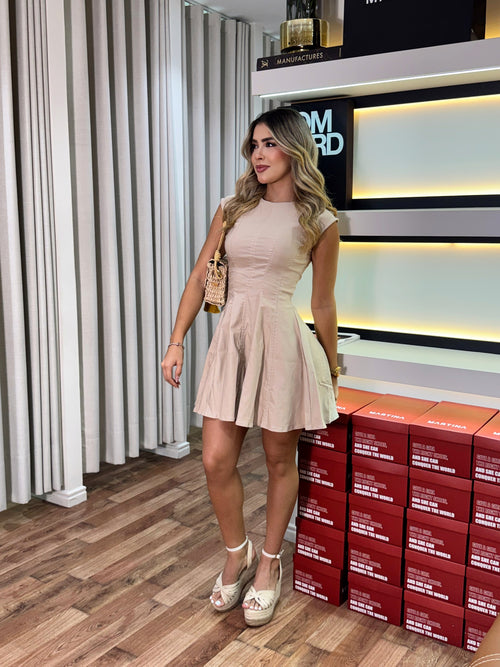 VESTIDO CARLA BEIGE