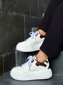 TENIS ROMA BLANCO x CAFE