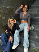 CROP TOP PALOMA TAUPE