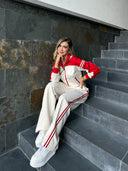 SET MONTENEGRO MARFIL x ROJO