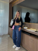 CROP TOP PALOMA NEGRO