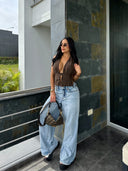 CROP TOP REBECA CAFE