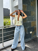 CROP TOP REBECA AMARILLO