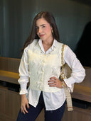 BLUSA ELENA MARFIL x BLANCO