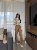 PANTALON CUERINA ASTRID CAMEL