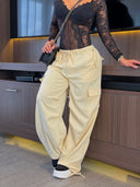 PANTALON CARGO ANTONIA CREMA