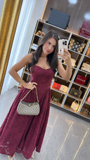 VESTIDO CARLOTA BORGOÑA