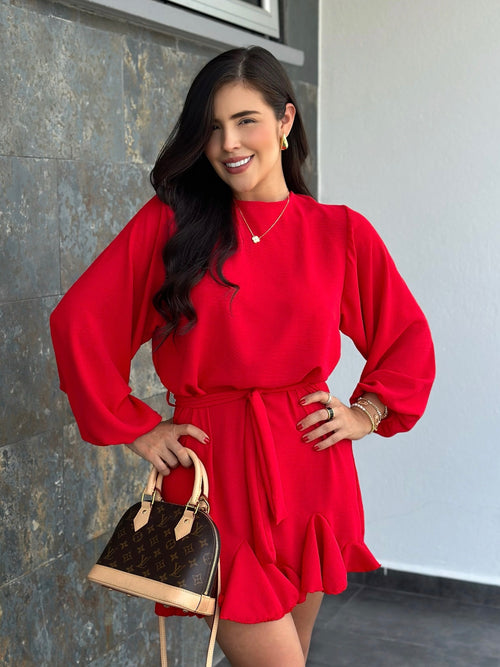 VESTIDO ANNETTE ROJO