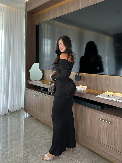 VESTIDO  CLOE   NEGRO