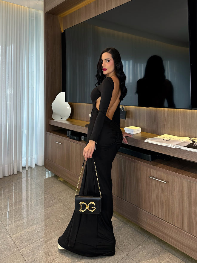 VESTIDO  ROSALBA NEGRO