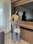 CROP TOP ARLENYS AMARILLO