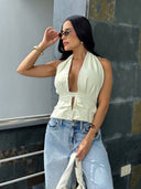 CROP TOP REBECA AMARILLO