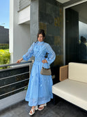 SET FALDA COLLINS CELESTE