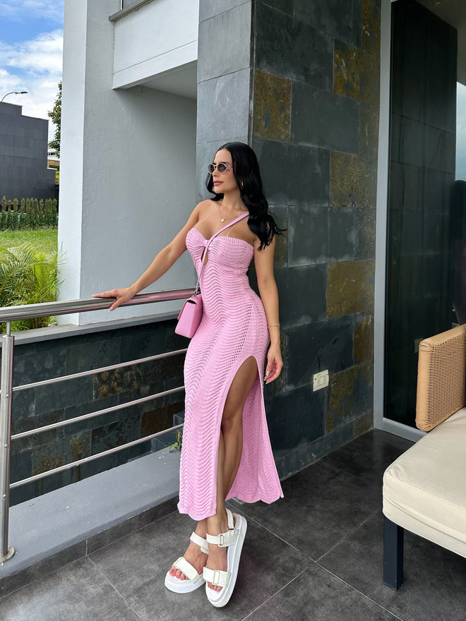 VESTIDO  EMILY ROSADO