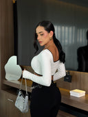 CROP TOP ADDISON BLANCO