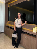 SET AISHA BEIGE x NEGRO