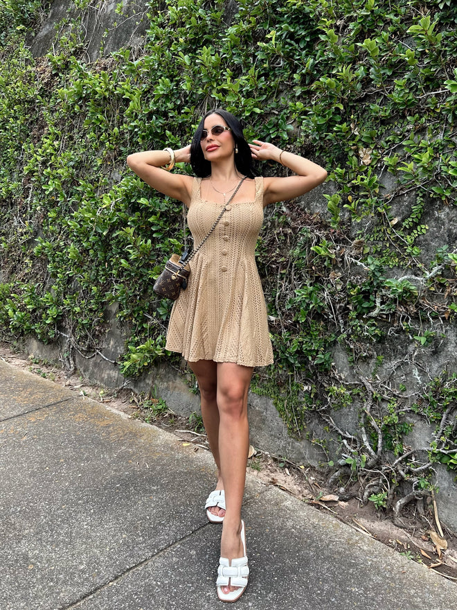 VESTIDO MARIANA CAFE