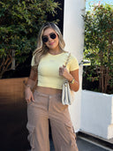 CROP TOP EMMA AMARILLO