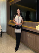 SET AISHA BEIGE x NEGRO