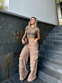 CROP TOP EMMA TAUPE