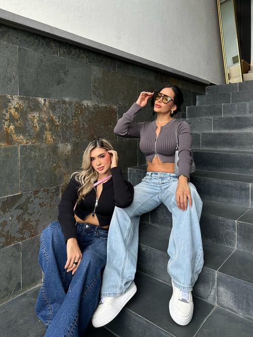 CROP TOP PALOMA NEGRO