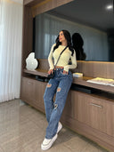 CROP TOP PARIS AMARILLO