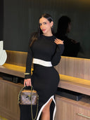 SET CELESTE NEGRO