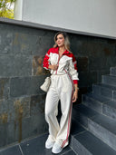 SET MONTENEGRO MARFIL x ROJO